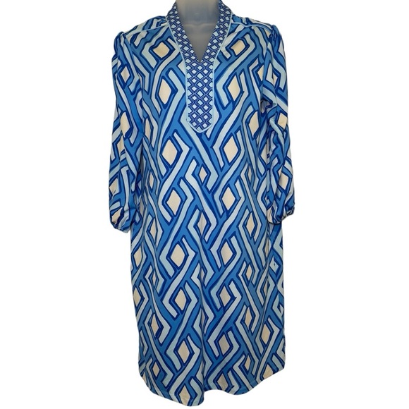 J. McLaughlin Emer Long Sleeve Dress Size M - Picture 3 of 12